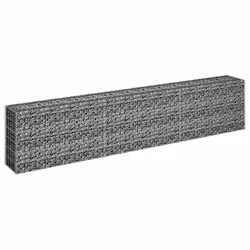 vidaXL Gabbione Letto Rialzato in Acciaio Zincato 270x30x60 cm - Vista aggiuntiva 3