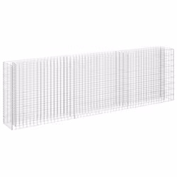 vidaXL Gabbione Letto Rialzato in Acciaio Zincato 270x30x90 cm - Vista aggiuntiva 2