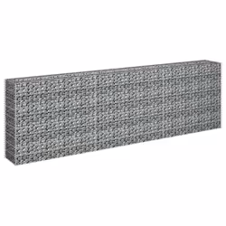vidaXL Gabbione Letto Rialzato in Acciaio Zincato 270x30x90 cm - Vista aggiuntiva 3