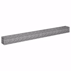 vidaXL Gabbione Letto Rialzato in Acciaio Zincato 360x30x30 cm - Vista aggiuntiva 3