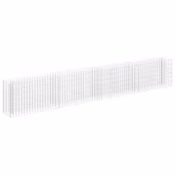 vidaXL Gabbione Letto Rialzato in Acciaio Zincato 360x30x60 cm - Vista aggiuntiva 2
