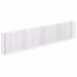 vidaXL Gabbione Letto Rialzato in Acciaio Zincato 360x30x90 cm - Vista aggiuntiva 2