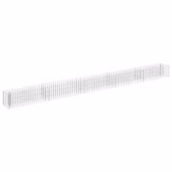 vidaXL Gabbione Letto Rialzato in Acciaio Zincato 450x30x30 cm - Vista aggiuntiva 2