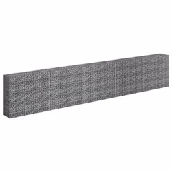 vidaXL Gabbione Letto Rialzato in Acciaio Zincato 450x30x90 cm - Vista aggiuntiva 3