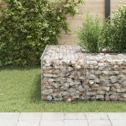 Gabbione Letto Rialzato a Cubo in Filo di Acciaio 50x50x50 cm Vidaxl 5897
