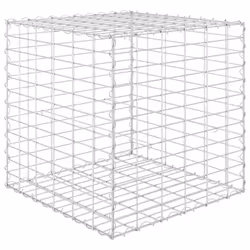 vidaXL Gabbione Letto Rialzato a Cubo in Filo di Acciaio 60x60x60 cm - Vista aggiuntiva 2