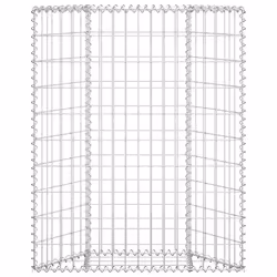 vidaXL Gabbione Letto Rialzato Trapezio Acciaio Zincato 80x20x100 cm - Vista aggiuntiva 3