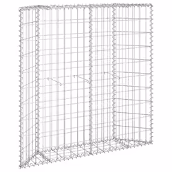 vidaXL Gabbione Letto Rialzato Trapezio Acciaio Zincato 100x20x100 cm - Vista aggiuntiva 2