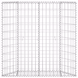 vidaXL Gabbione Letto Rialzato Trapezio Acciaio Zincato 100x20x100 cm - Vista aggiuntiva 3