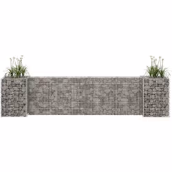 Colore: Argento Materiale: Filo in acciaio Dimensioni: 260 x 40 x 60 cm (L x P x A) Dimensioni delle maglie: 10 x 5 cm (L x P ...
