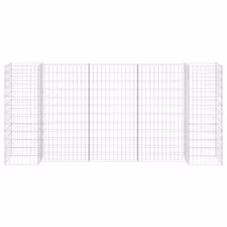 vidaXL Gabbione Fioriera ad "H" in Filo di Acciaio 260x40x120 cm - Vista aggiuntiva 3