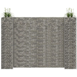 Vidaxl - Gabbione Fioriera ad 'h' in Filo di Acciaio 260x40x200 cm 1039