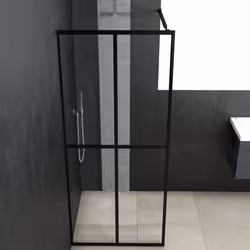 vidaXL Cabina Doccia con Vetro Temperato Trasparente 140x195 cm - Vista aggiuntiva 3