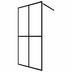 vidaXL Cabina Doccia con Schermo in Vetro Temperato Glassato 140x195cm - Vista aggiuntiva 2