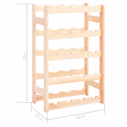 VidaXL 286193 scaffale per vino Legno - Vista aggiuntiva 6