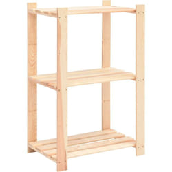 Scaffali a 3 Livelli in Legno Massello di Pino 60x38x90 cm 150 kg vari modelli modelli : 1 pz