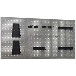 vidaXL Pannelli per Utensili a Parete 3 pz 40x58 cm Acciaio