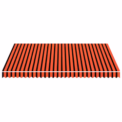 vidaXL Tenda da Sole in Tela Arancione e Marrone 400x300 cm - Vista aggiuntiva 3