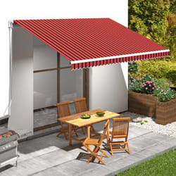 vidaXL Tenda da Sole in Tela Arancione e Marrone 450x300 cm