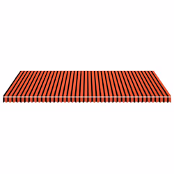 vidaXL Tenda da Sole in Tela Arancione e Marrone 600x300 cm - Vista aggiuntiva 3