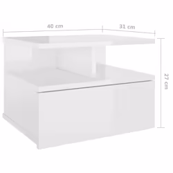 VidaXL 800418 comodino Bianco - Vista aggiuntiva 7