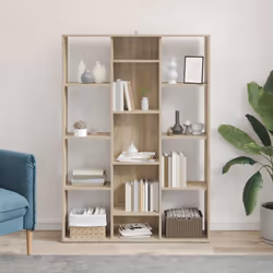 Libreria/Divisorio Rovere Sonoma 100x24x140cm Legno Multistratocod mxl 96799