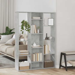vidaXL Libreria/Divisorio Grigio Cemento 100x24x140 cm in Multistrato
