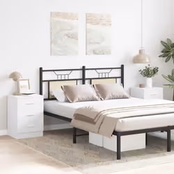 vidaXL Comodini 2 pz Bianco 38x35x56 cm in Legno Ingegnerizzato - Vista aggiuntiva 3