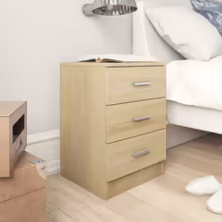 Donate fascino classico ai vostri interni grazie al nostro comodino! Realizzato in legno ingegnerizzato, il comodino è robust ...
