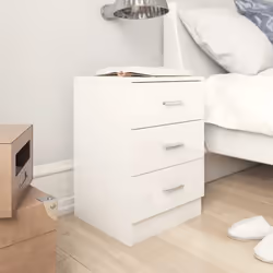 Donate fascino classico ai vostri interni grazie al nostro comodino! Realizzato in legno ingegnerizzato, il comodino è robust ...