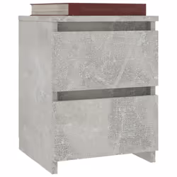 vidaXL Comodino Grigio Cemento 30x30x40 cm in Legno Multistrato - Vista aggiuntiva 3