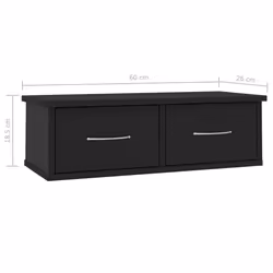 VidaXL 800586 scaffale Legno Nero - Vista aggiuntiva 7