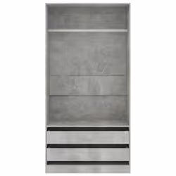 Armadio Grigio Cemento 100x50x200 cm in Legno Multistratocod mxl 94729