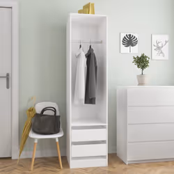 Armadio con Cassetti Bianco 50x50x200 cm in Legno Multistratocod mxl 82232
