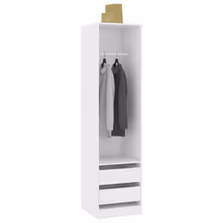 Armadio con Cassetti Bianco 50x50x200 cm in Legno Multistratocod mxl 82232