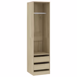 vidaXL Armadio Cassetti Rovere Sonoma 50x50x200 cm Legno Multistrato - Vista aggiuntiva 2