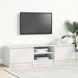 vidaXL Mobile Porta TV Bianco 140x40x35,5 cm in Legno Multistrato