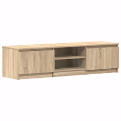vidaXL Mobile TV Rovere Sonoma 140x40x35,5 cm in Legno Multistrato - Vista aggiuntiva 2