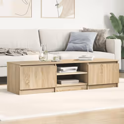 vidaXL Mobile TV Rovere Sonoma 140x40x35,5 cm in Legno Multistrato - Vista aggiuntiva 3