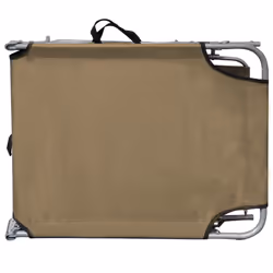 VidaXL 47773 sedia da esterno Salone Seduta imbottita Alluminio, Poliestere Grigio talpa - Vista aggiuntiva 4