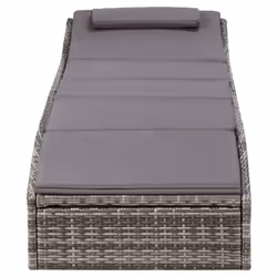 VidaXL 46540 sedia da esterno Salone Seduta imbottita Rattan sintetico, Acciaio Grigio - Vista aggiuntiva 6