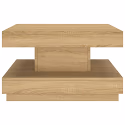 vidaXL Tavolino da Salotto Marrone Chiaro 60x60x35 cm in MDF - Vista aggiuntiva 3