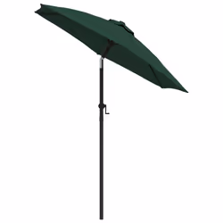 vidaXL Ombrellone Verde 200x224 cm in Alluminio - Vista aggiuntiva 3