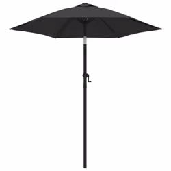 vidaXL Ombrellone Antracite 200x224 cm in Alluminio - Vista aggiuntiva 2