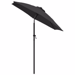 vidaXL Ombrellone Antracite 200x224 cm in Alluminio - Vista aggiuntiva 3