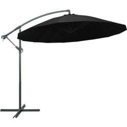 Ombrellone a Sbalzo Nero 3 m Palo in Alluminio Vidaxl 9862