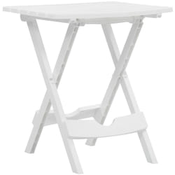 Tavolo da Giardino Pieghevole 45,5x38,5x50cm Bianco