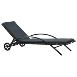 VidaXL 47746 sedia da esterno Salone Seduta imbottita Rattan sintetico, Acciaio Grigio