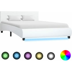 Vidaxl - Giroletto con led senza Materasso Bianco 120x200 cm