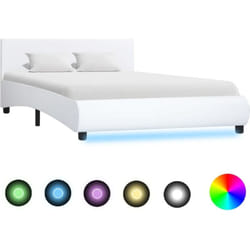 Vidaxl - Giroletto con led Bianco in Similpelle 140x200 cm